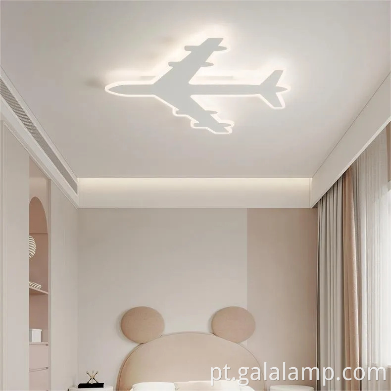 Lâmpada de teto LED criativo para meninos da decoração do quarto